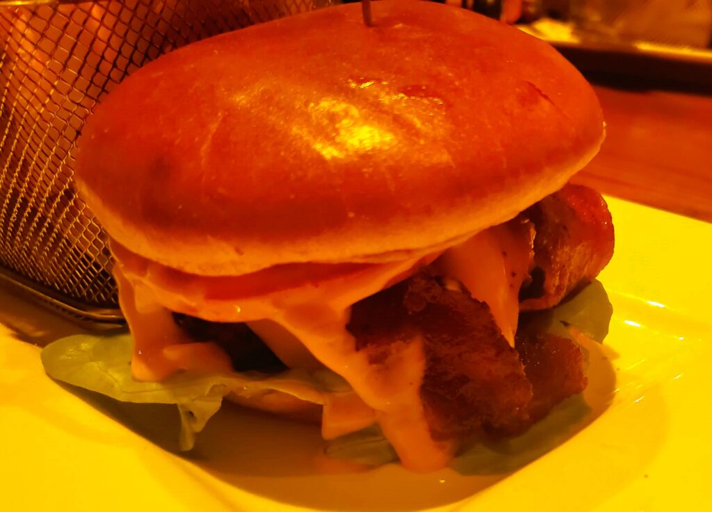 Bacon Cheeseburger at Broadway Burger in New York New York Las Vegas