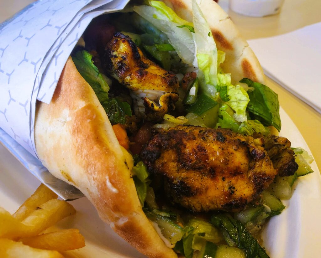 The Chicken Pita at the Crazy Pita