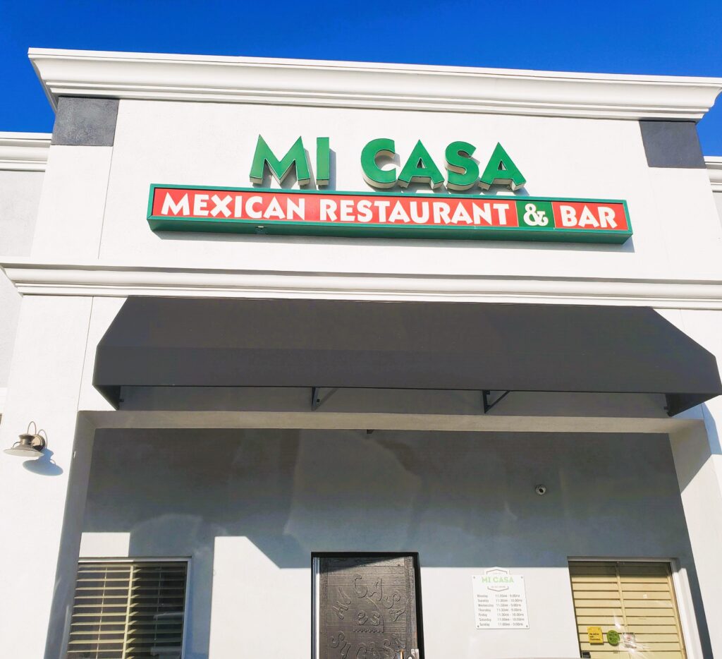 The front of Mi Casa Mexican Restaurant and Bar