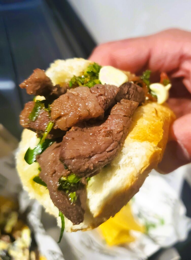 The Picanha Sandwich at the Picanha Steak stand 