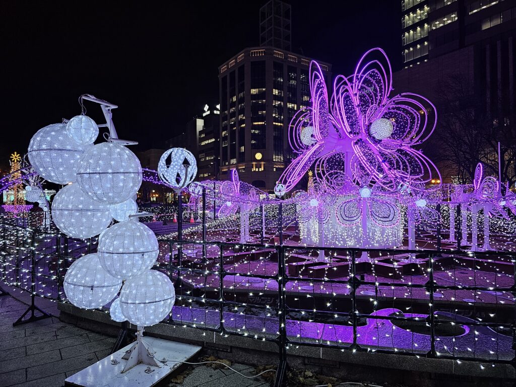 Odori Park is one of the top things to do in Sapporo. It has seasonal events which are quite the spectacle.