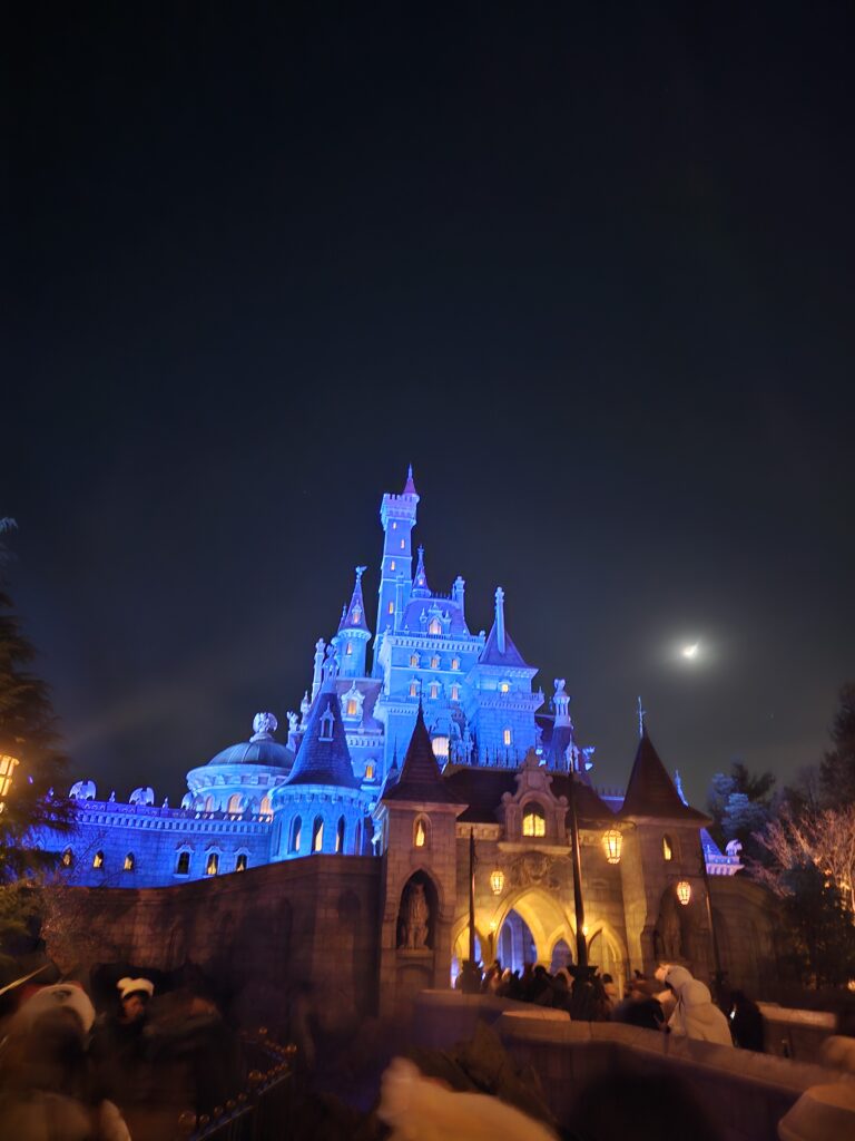 The castle for the Enchanted Tale of Beauty and the Beast ride found at Tokyo Disneyland